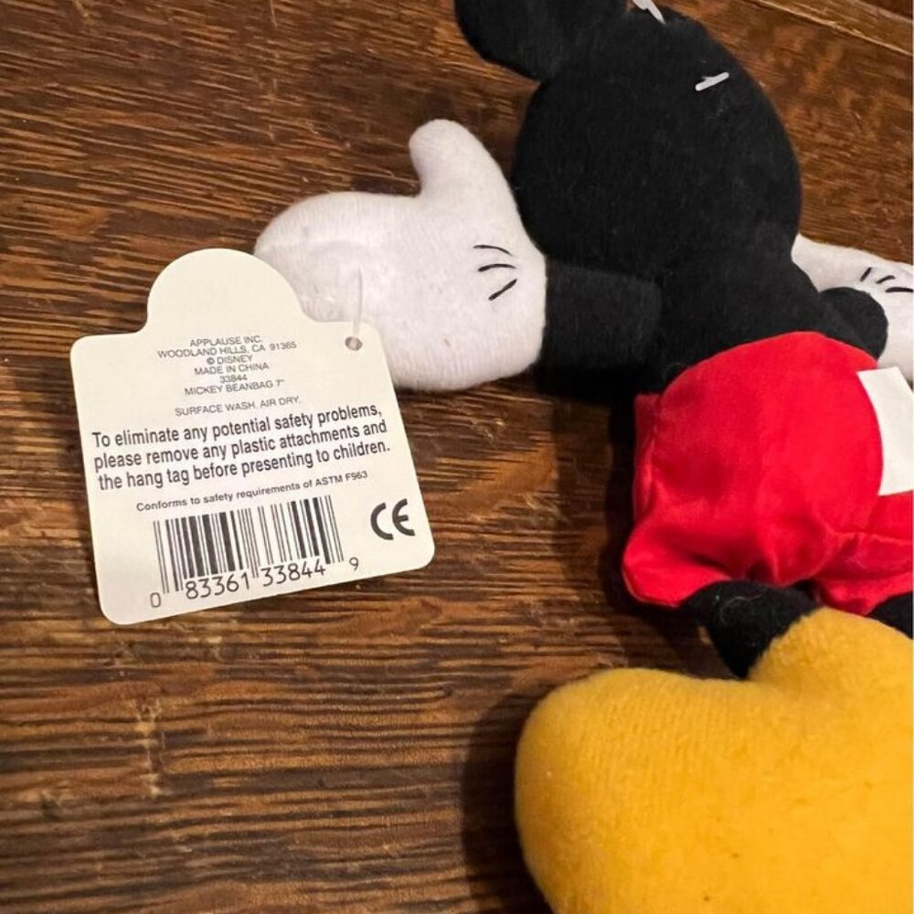 Vintage 1990’s Disney Mickey and‎ Minnie Mouse Applause Plush-NWT - Picture 5 of 10